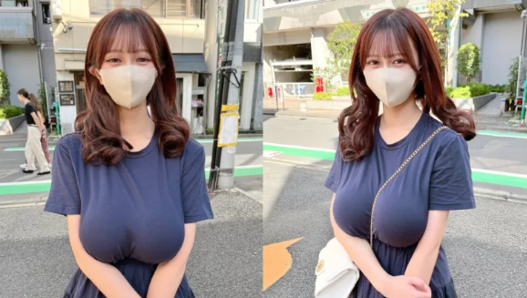 口罩美女（七武ななみ）因胸前太大隐藏美好而爆红-乐游舍
