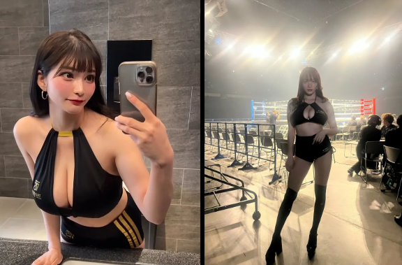 图片[3]-举牌女郎SAORI傲人身姿让拳手无心比赛-乐游舍