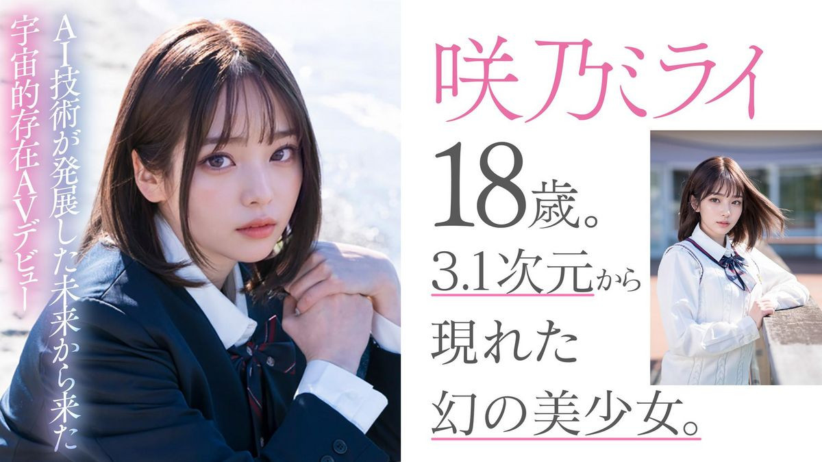 咲乃ミライ(咲乃未来，Sakino-Mirai)出道作品AI暗黑-001介绍及封面预览-图片3